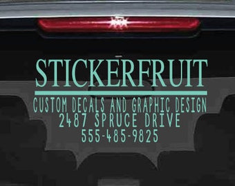 Custom Car Decal, Custom Business Decal, Custom Vinyl Decal, Custom Vinyl Graphics, Custom Graphics, Business Decal, Your Business Decal,