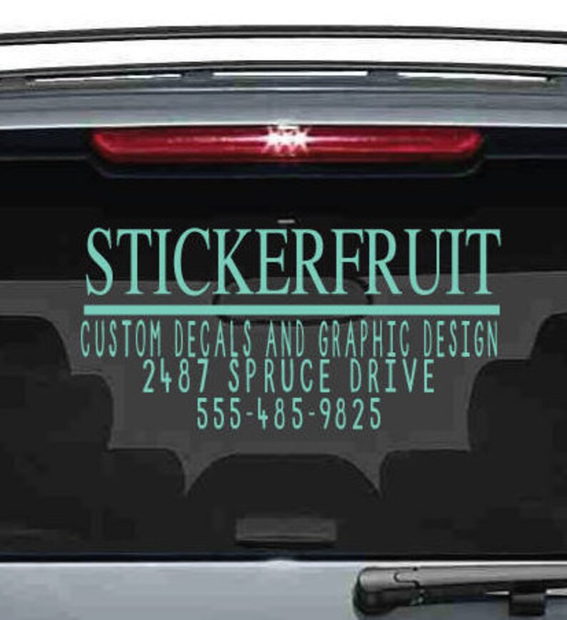 Custom Car Decal, Custom Business Decal, Custom Vinyl Decal, Custom Vinyl Graphics, Custom Graphics, Business Decal, Your Business Decal, image 1