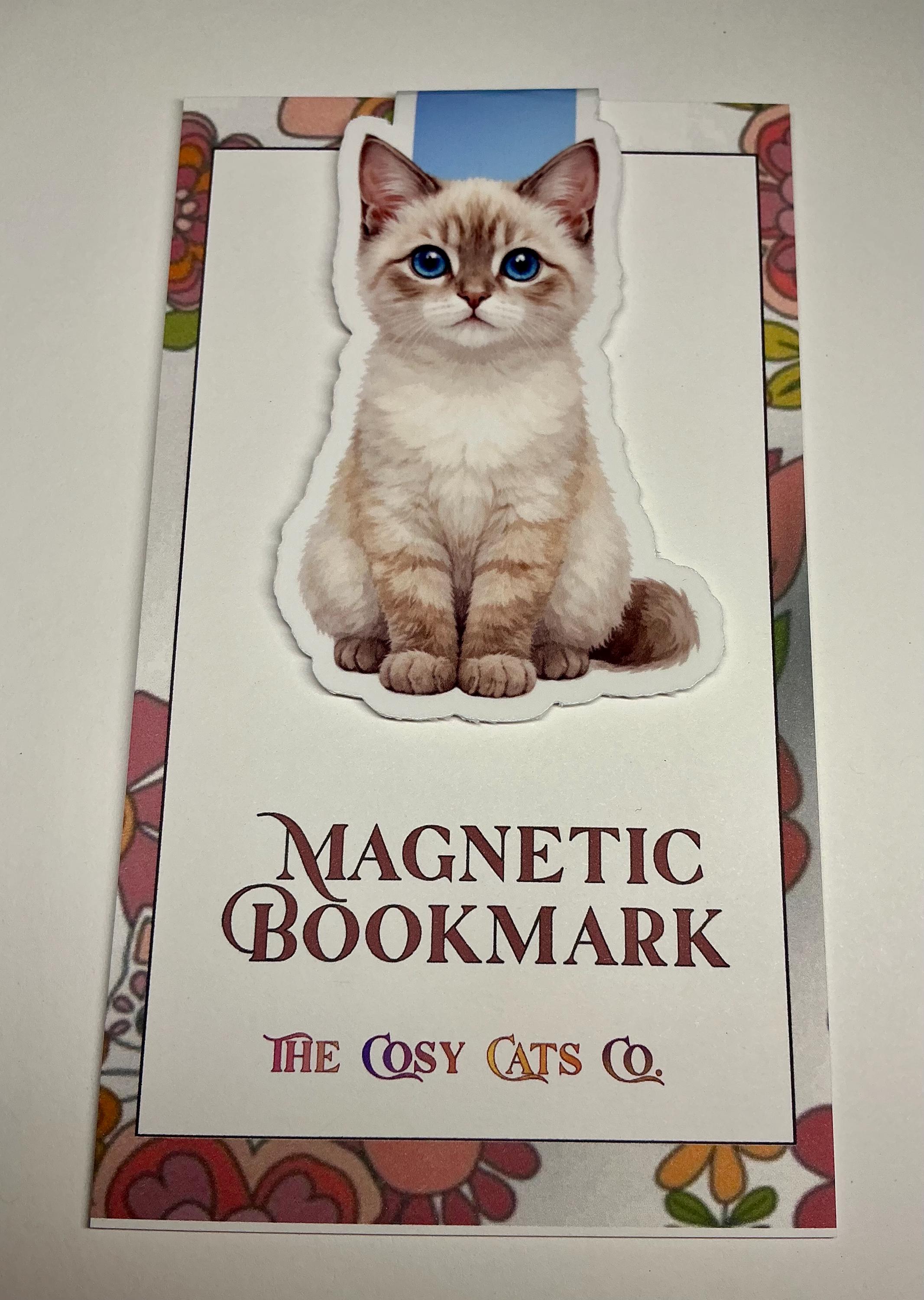 Lynx Rising Bookmark Precious Lynx Point Siamese Kitten Magnetic Bookmark, Bookish Gift - Etsy