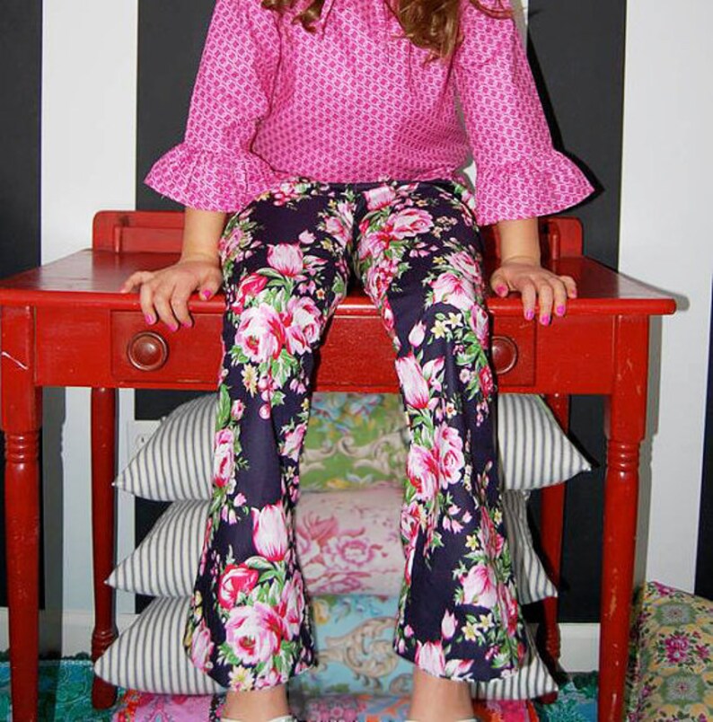 Sis Boom Katie's Fancy Pants Girl's Bell Pants Etsy