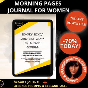 Morning Pages Journal for Women, Writing Prompts for Self-Discovery, Empowering Creativity Journaling, Guided Writing Practice