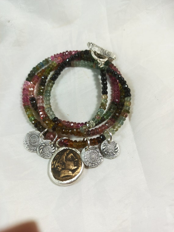 roman coin bracelet