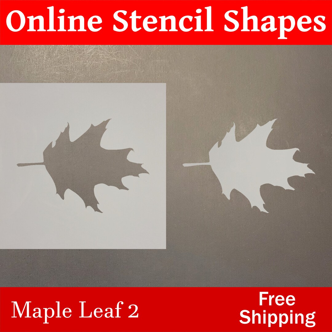 Fun With Shapes Abstract Leaf Nature Pattern Stencil StudioR12