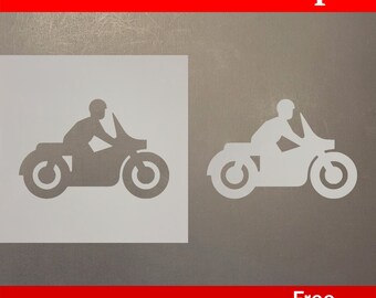 Reusable Motorcycle 1 Mylar Stencil Plastic Art Template