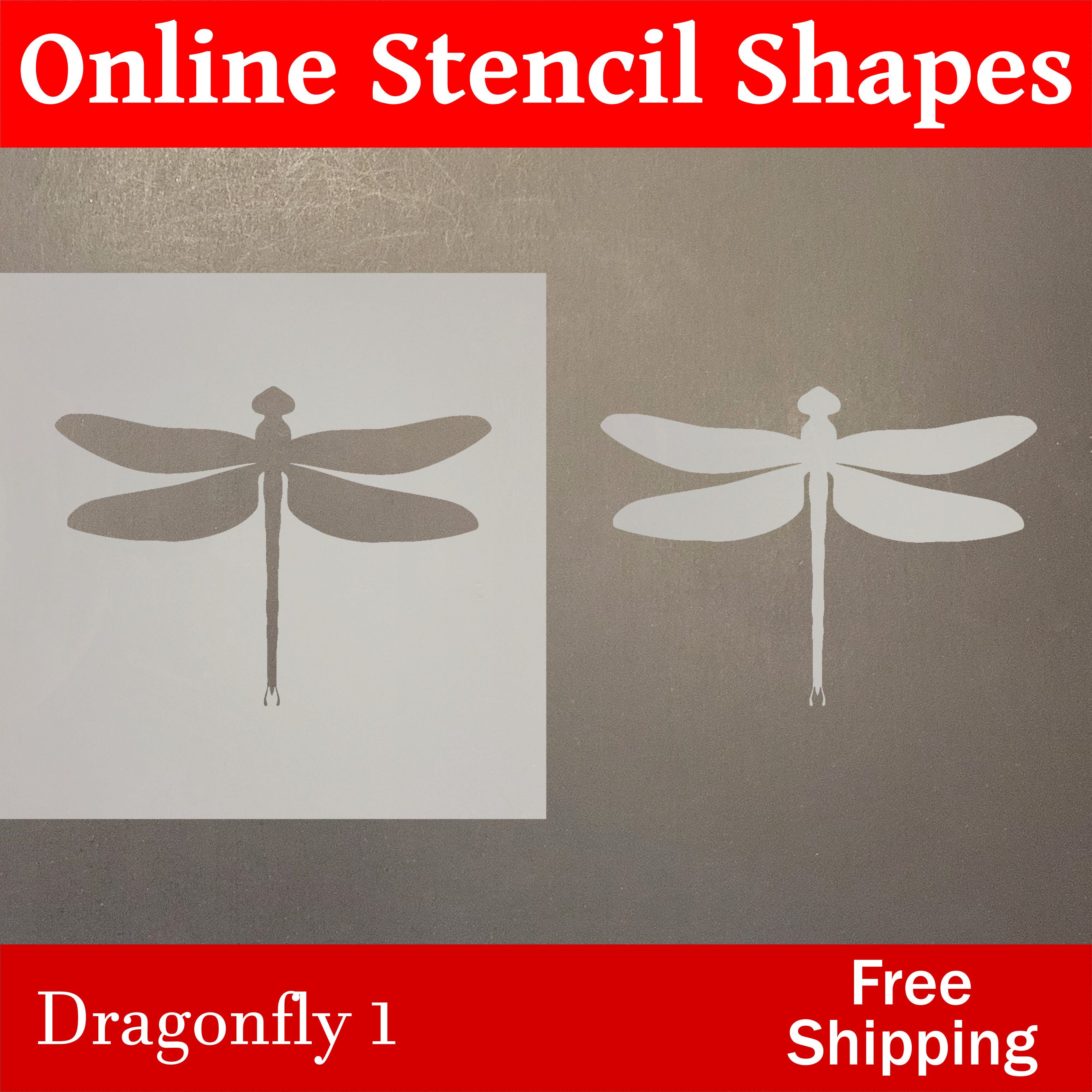 Reusable Dragonfly 1 Mylar Stencil Plastic Art Template - Etsy