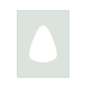 Candy Corn Stencil, Reusable Mylar Painting Template for Crafts and Signs