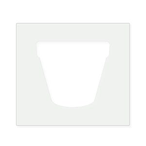 Flower Pot Stencil, Reusable Mylar Painting Template for Crafts and Signs