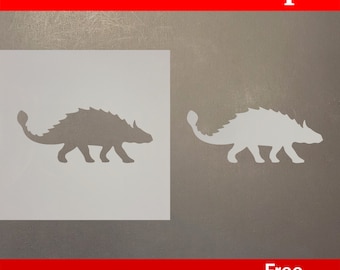 Plantilla reutilizable de arte plástico de Ankylosaurus Mylar