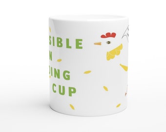 Colourful Chicken Mug Original Illustration White 11oz Ceramic Coffee Tea Cup