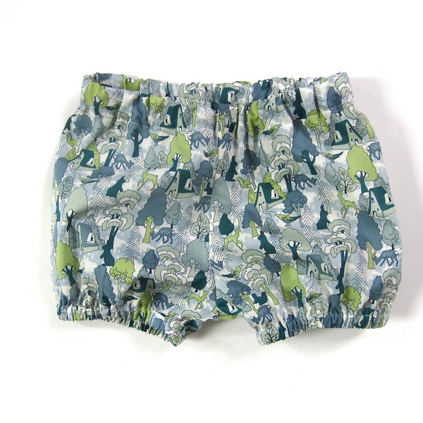 baby bloomers, liberty of london shorts, baby shorties, diaper cover (Liberty of London tana lawn cotton) - 3m only, last pair