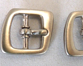 Vintage pair mid century modern shoe belt sewing buckles watch leatherworking crafts mini