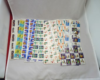 Lot Christmas Easter Seals 1960s Boys Town ephemera charity crafts sticker stamp