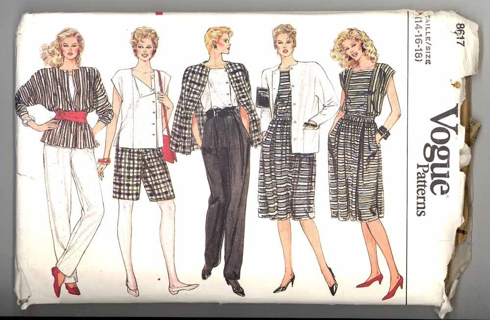 Vogue Sewing Pattern 8617 Sport Outfits 14 16 18 Lady's - Etsy