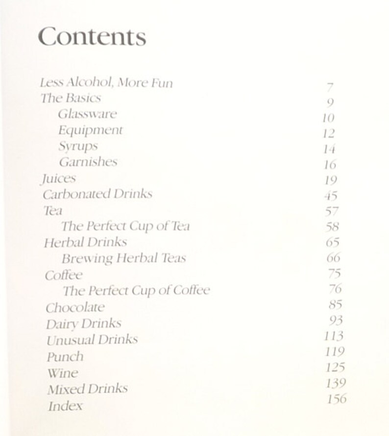 New Mixers Guide Low Alcohol Nonalcoholic Drinks Cookbook Buff Etsy