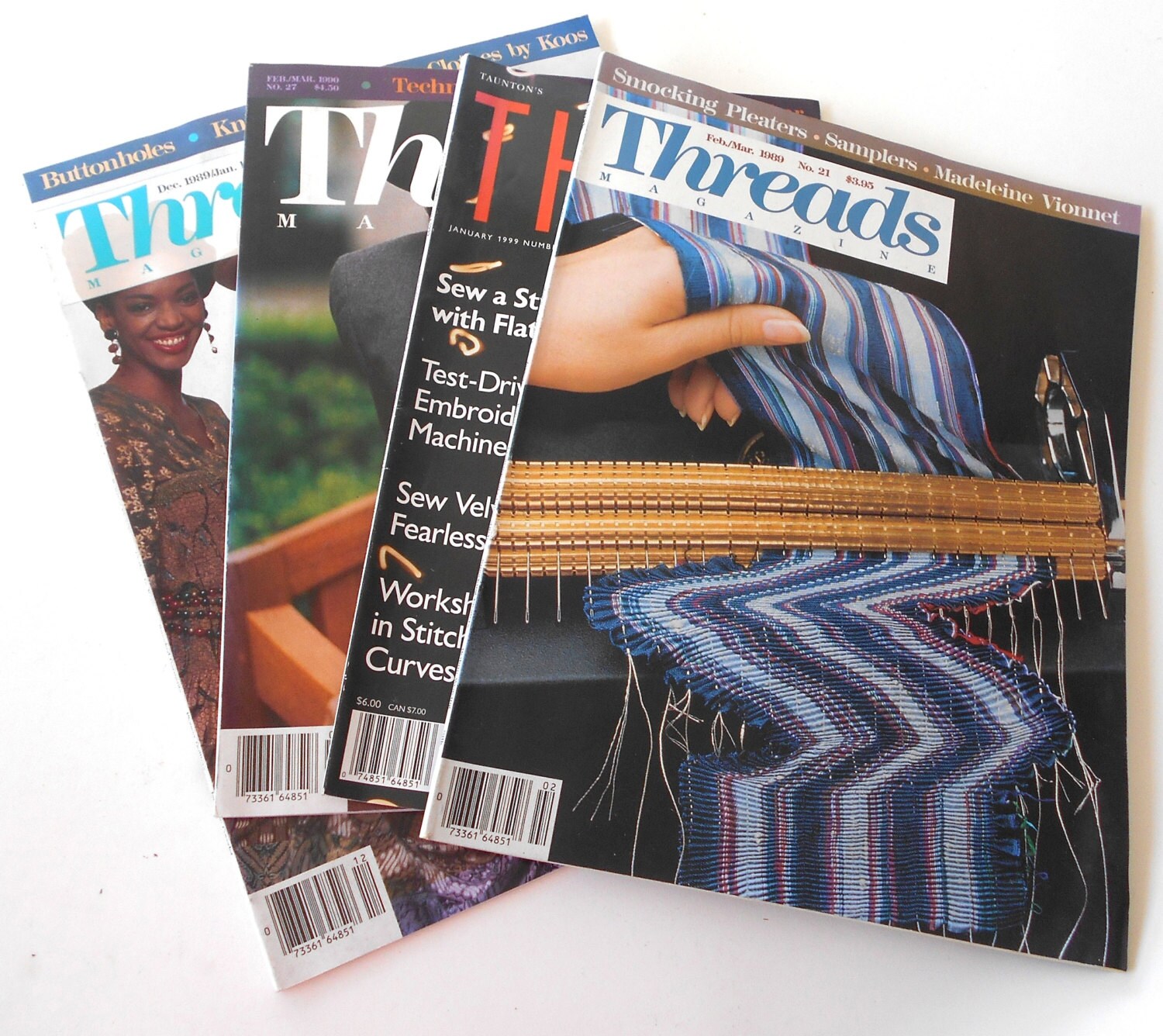 Lot 4 Threads Magazines 1989 1999 Sewing Fiber Art Crafts Etsy Australia