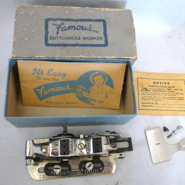 Buttonhole Attachments for Vintage Singer Sewing Machine Etsy