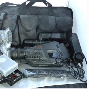Panasonic OmniMovie VHSC X10 digital camcorder video camera accessories case