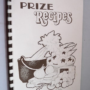 Prize Recipes Marlow New Hampshire vintage cookbook regional 1960s