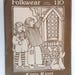 Folkwear Little Kittel 110 vintage sewing pattern girls boys ethnic German smock pants Size 4 6 8 10 embroidery 1977