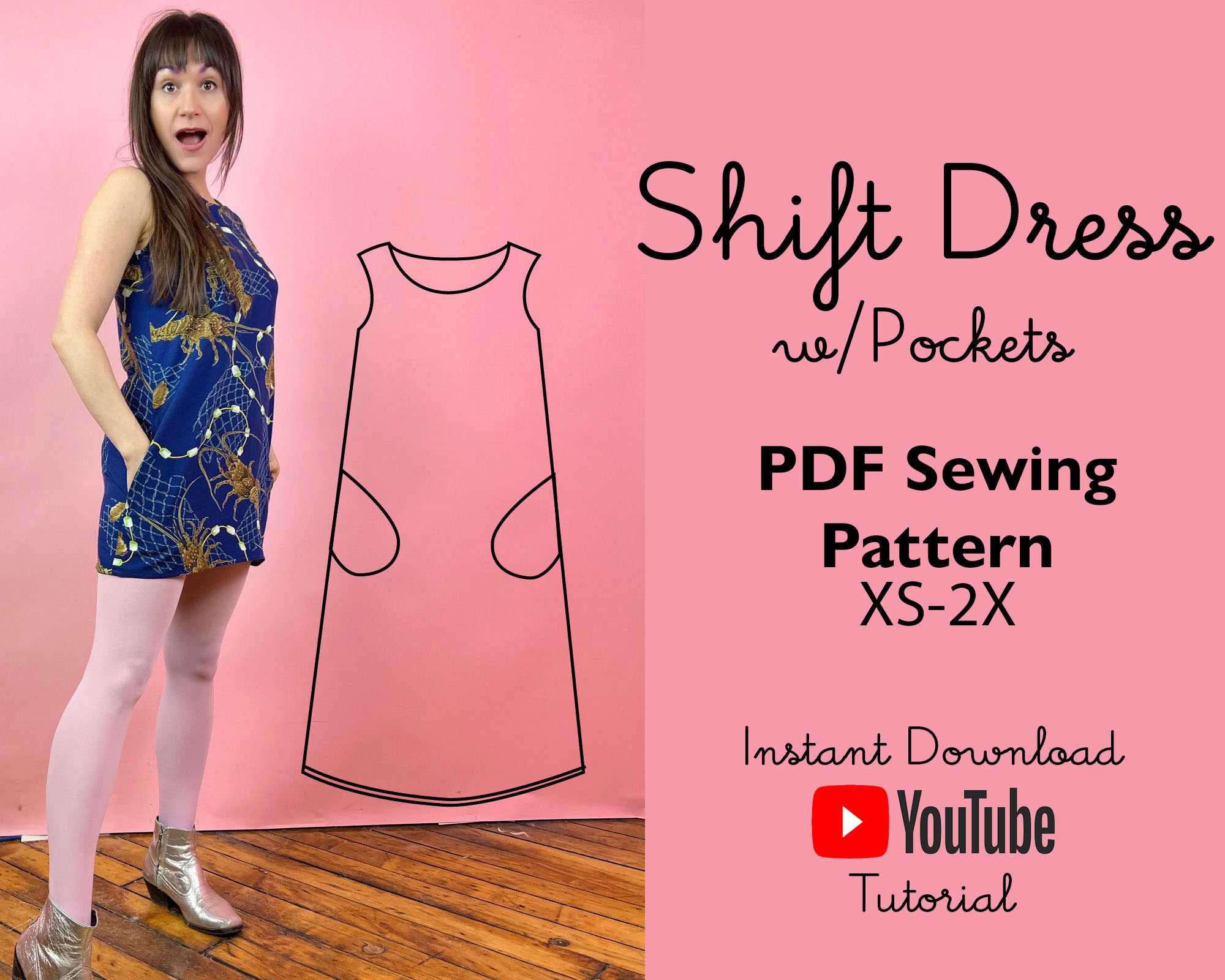 Pattern Shift Dress