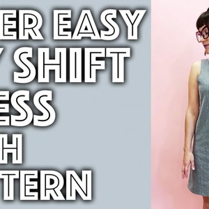 Shift dress with pockets sewing pattern PDF instant download SUPER easy beginner pattern XS-6X image 7