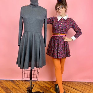 Turtleneck dress sewing pattern PDF instant download SUPER easy beginner pattern image 2