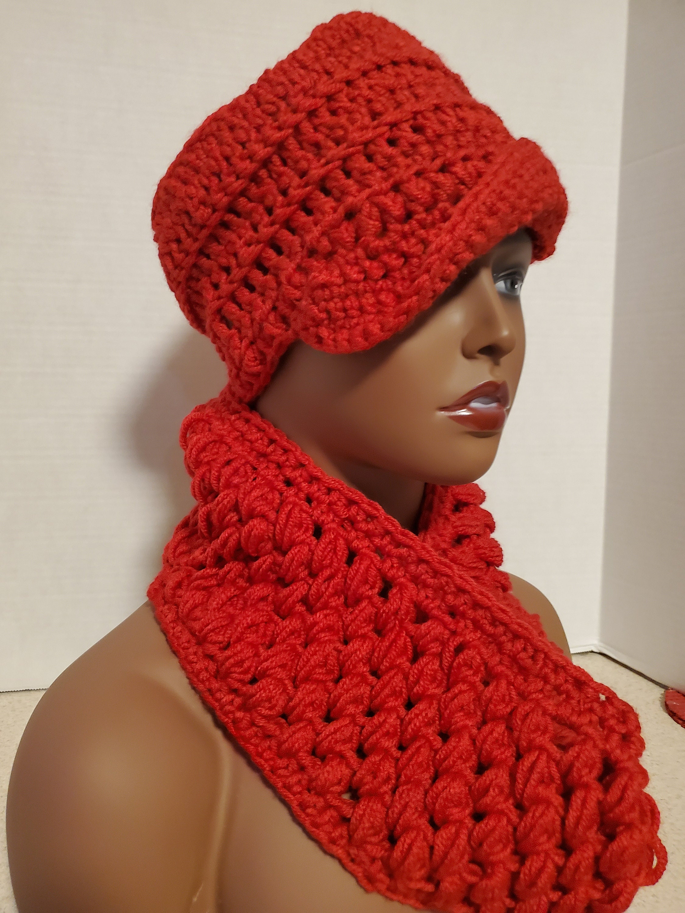 3 in 1 Winter Hat, Winter Knitted Beanie Hat Face Neck