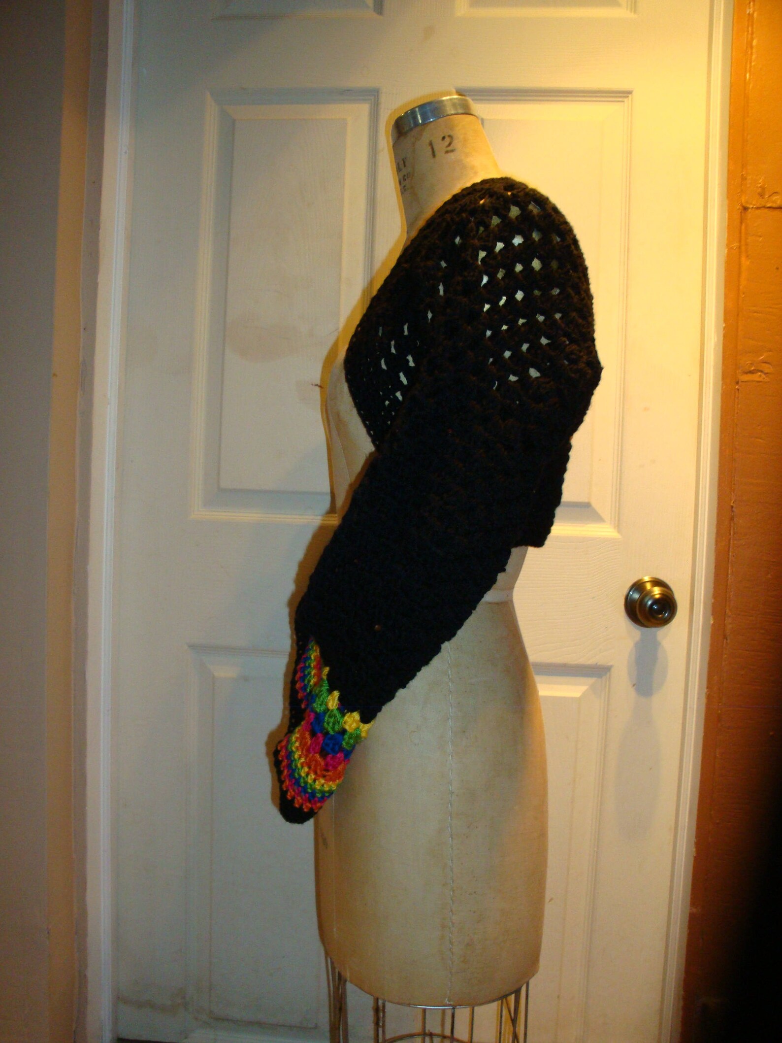 Multicolor Shrug Sweater Shrug Shoulderette Etsy