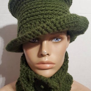 Crochet Hat Set with matching scarf Hat Set Crochet Cap Custom colors available image 9
