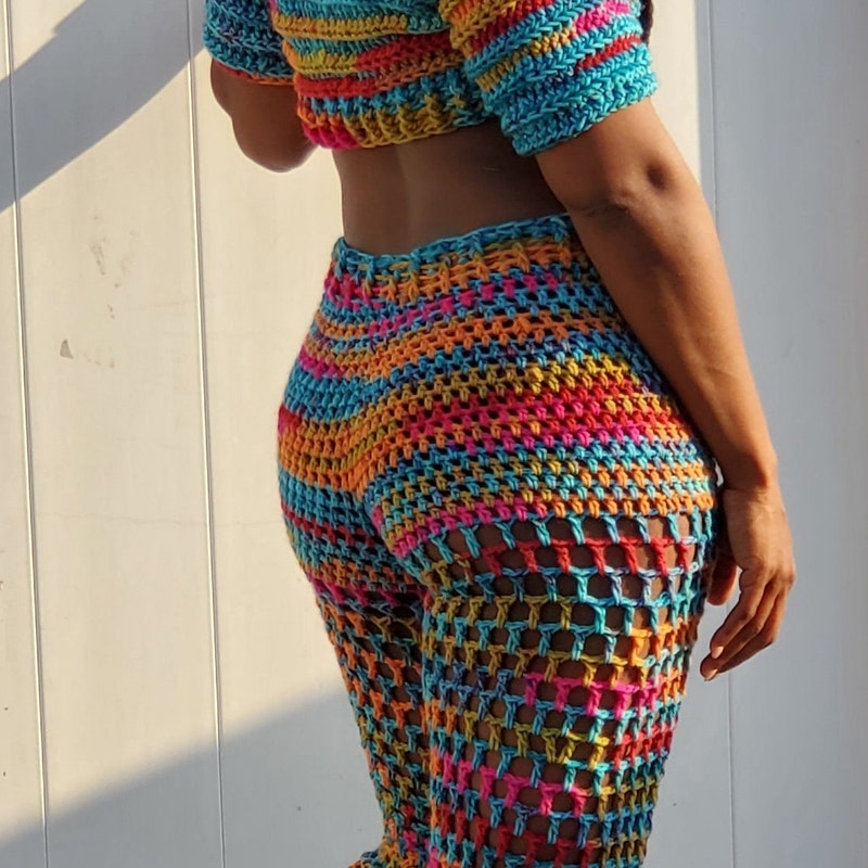 Bali crochet pants set (Beige) main image 1