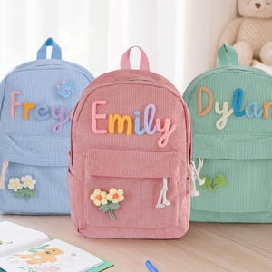 Sac à dos personnalisé pour tout-petit • Sac à dos pour enfant avec nom personnalisé • Pack enfant unique • Cadeau de rentrée et d'anniversaire • Cadeau d'anniversaire - école