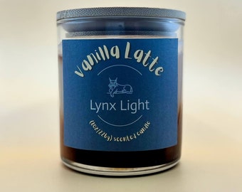 Vanilla Latte Scented Candle Vanilla and Coffee scented 8oz single wick candle