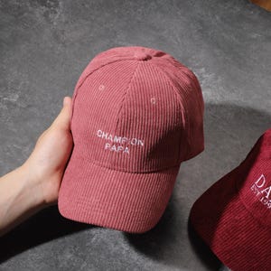 Sombrero de pana bordado personalizado / Gorra de papá con texto personalizado / Sombrero para despedida de soltera / Regalo único o producto comercial