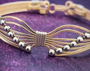 Ready to Ship FLUTTER Butterfly Bracelet #5, 14K Gold Filled Bracelet with Sterling Beads