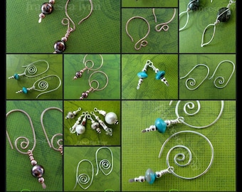 TUTORIAL DE JOIAS - Brincos Urbanos - Aprenda a Fazer Brincos, Moldes de Joias, Aprenda a Trabalhar Arame, Tutorial de Brincos (Download Instantâneo)