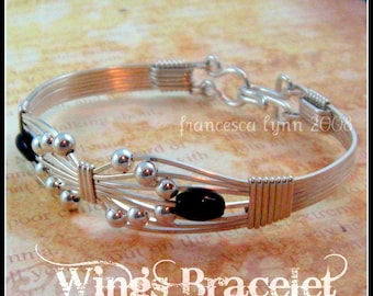 JEWELRY TUTORIAL -  Wings Wire Wrapped Bracelet - Learn How To, Jewelry Patterns, Learn To Wire Wrap, Bracelet Tutorial, Instant Download