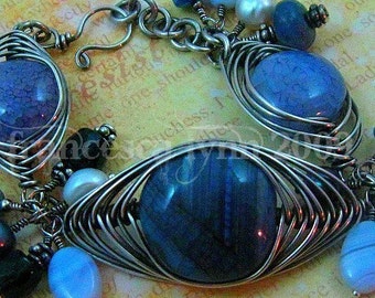 TUTORIAL DE JOIAS, Joias em Espinha de Peixe, Aprenda a Fazer, Moldes de Joias, Aprenda a Trabalhar com Arame, Tutorial de Pulseira, Download Instantâneo