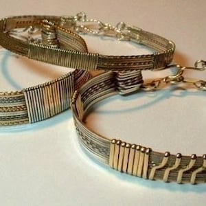 JEWELRY TUTORIAL, Neo-Classic Wire Wrapped Bracelet, Learn How To, Jewelry Patterns, Learn To Wire Wrap, Bracelet Tutorial, Instant Download