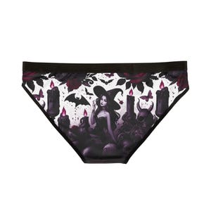 Gothic Halloween Women&#39;s Underwear, Sexy Panties, Gothic Lingerie, Halloween Undergarment, Spooky Intimates