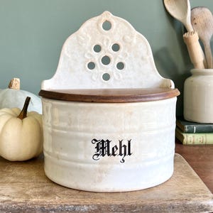 Stary niemiecki garnek do mąki Mehl Villeroy & Boch