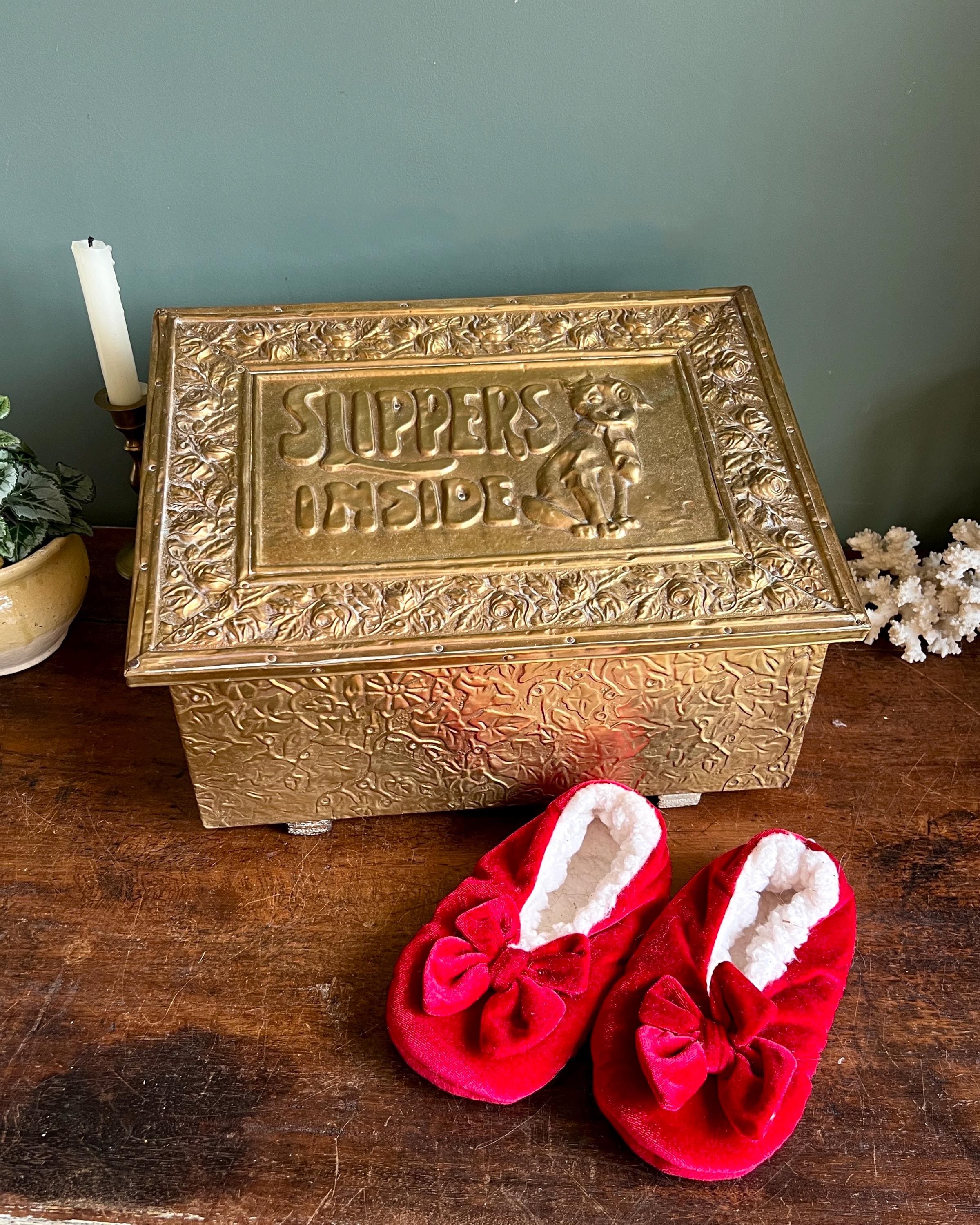 Rare Antique 1920s Brass Bonzo Dog Fireside Slipper Box - Etsy