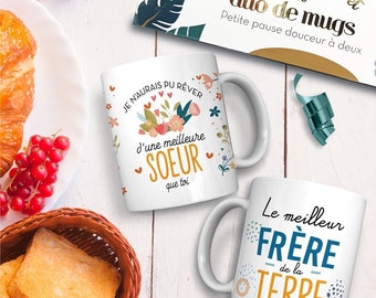 Coffret duo mug frère soeur