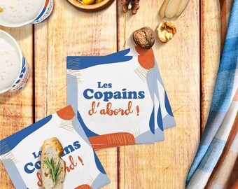 Serviettes 10 Pcs Apéro Des Copains