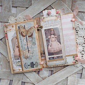 handmade junk journal handmade tag book one of a kind image 2