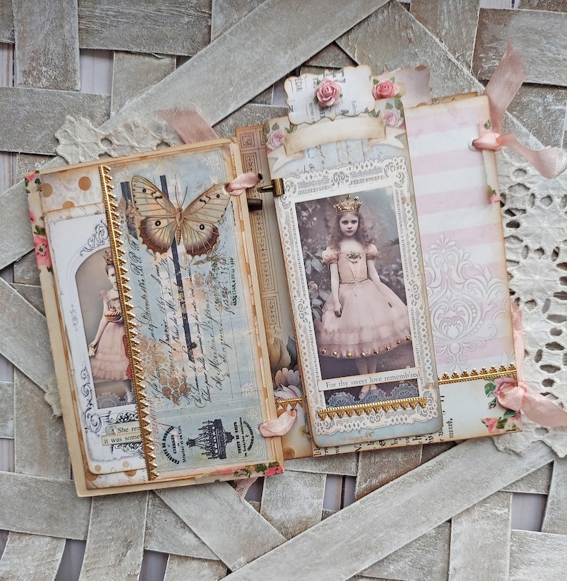 handmade junk journal handmade tag book one of a kind image 2