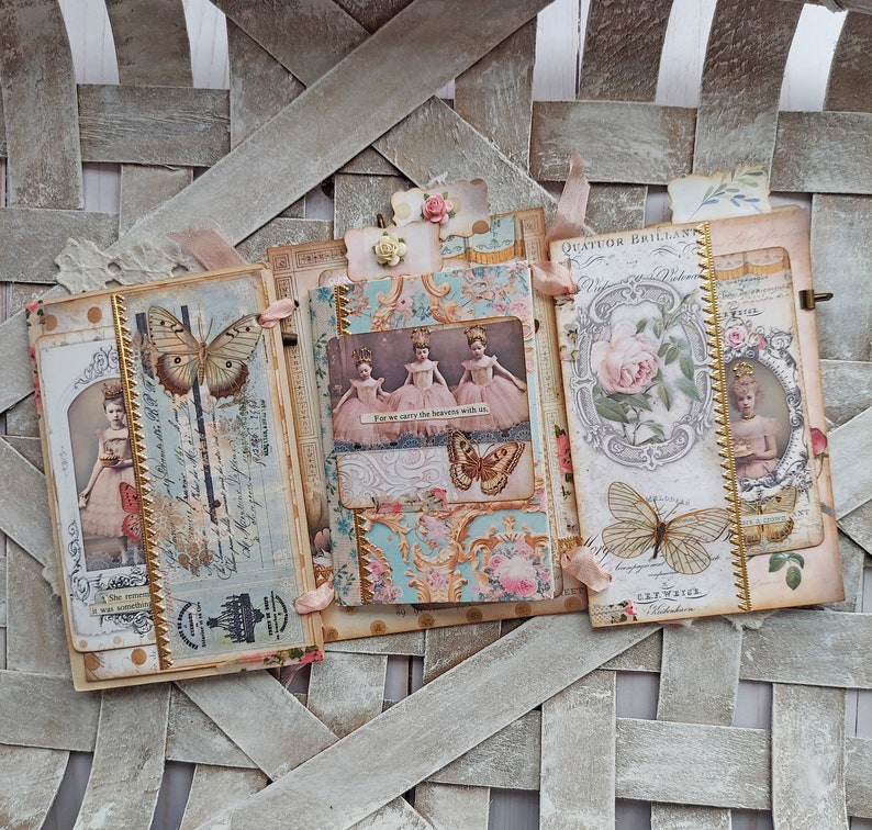 handmade junk journal handmade tag book one of a kind image 4