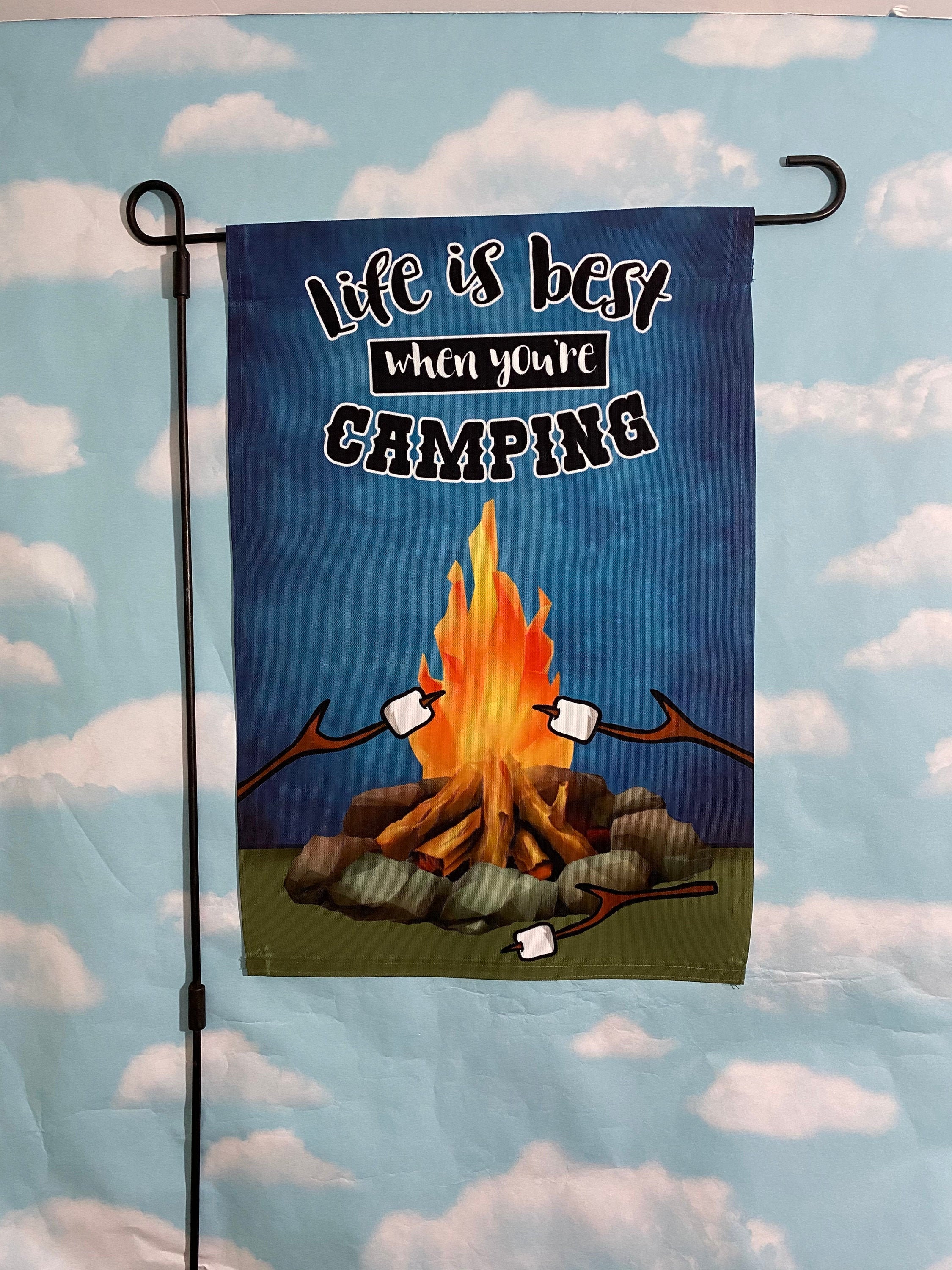Camping Flag Life is Best When You're Camping Flag Etsy