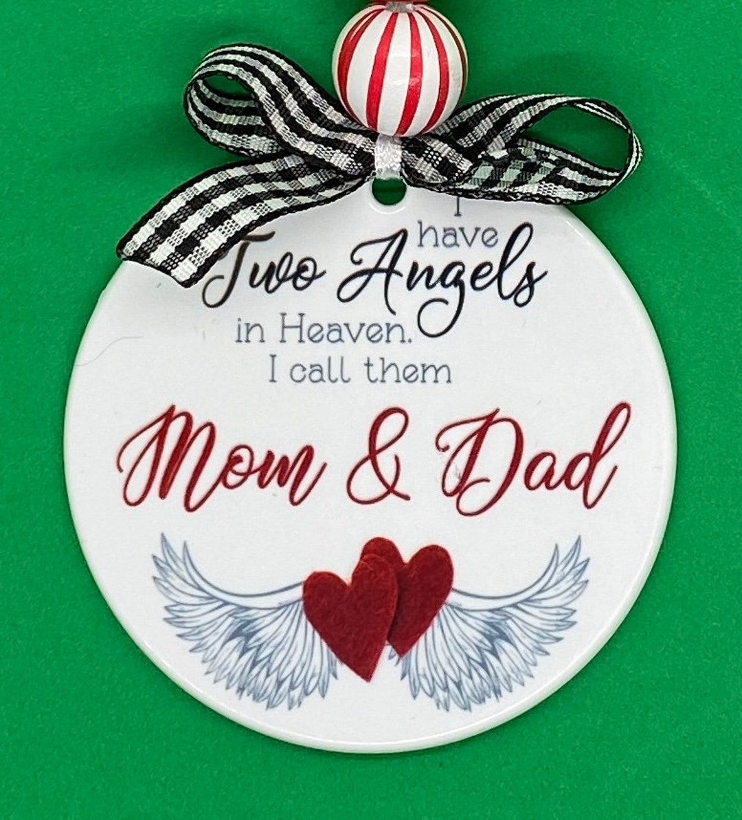 Memorial Christmas Ornament Personalized Ornament i Etsy