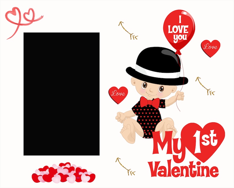 Baby/'s Picture Frame Baby/'s Holiday Picture Frame My 1st Valentine/'s Day Personalized Photo Frame Boy/'s Valentine Picture Frame
