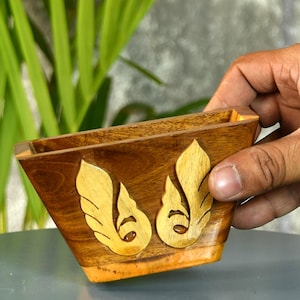 Sowpeace Trapez der Größe - 12 cm Holz Deko | geometrisches Prunkstück | Moderner rustikaler Akzent | Geschenk für Kunst & Design Liebhaber